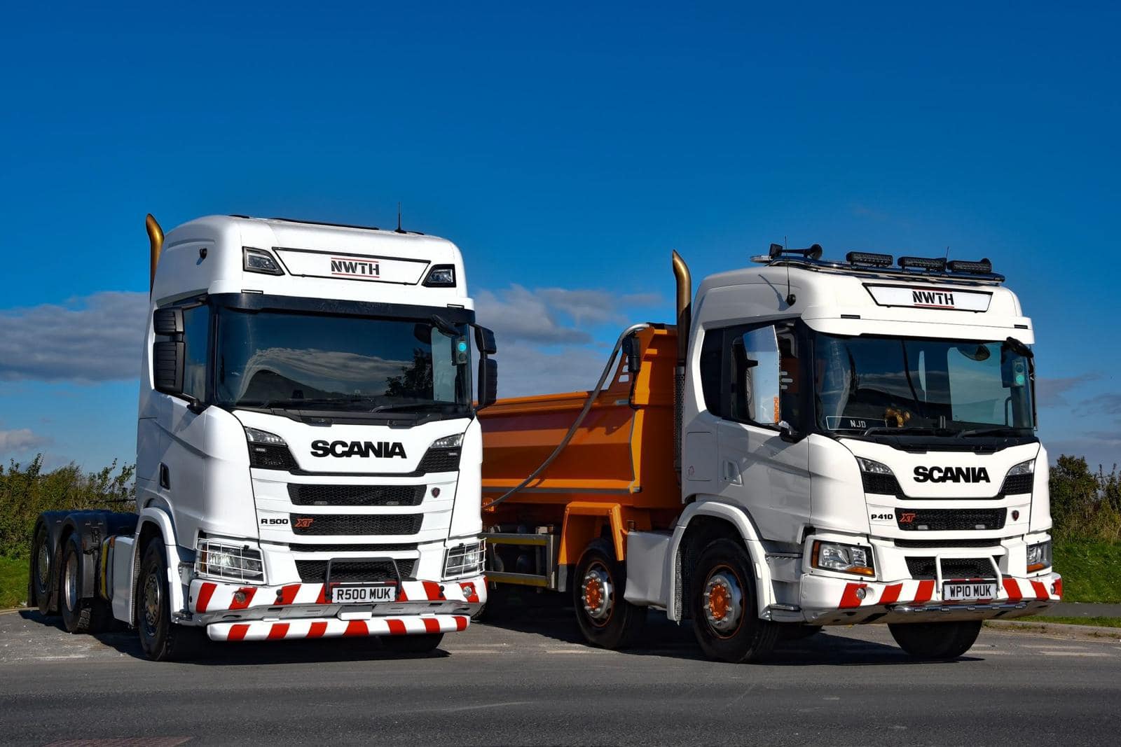 images of tippers for muck away and aggregates supply in cheshire