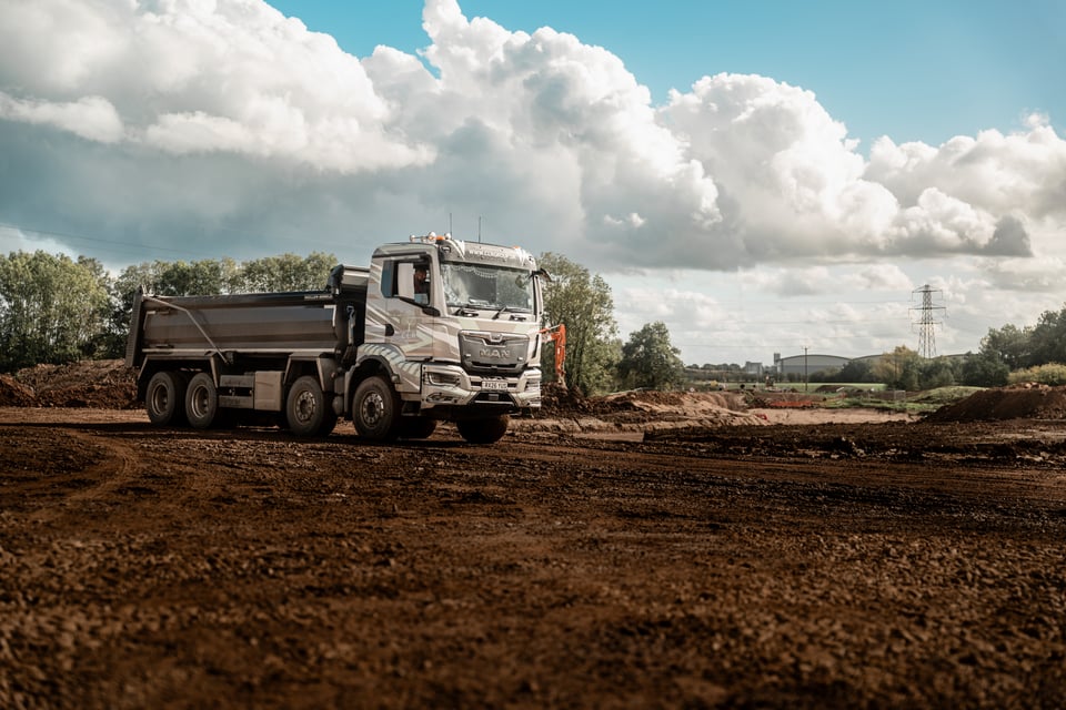 NWTH tipper fleet on site conducting muck away services