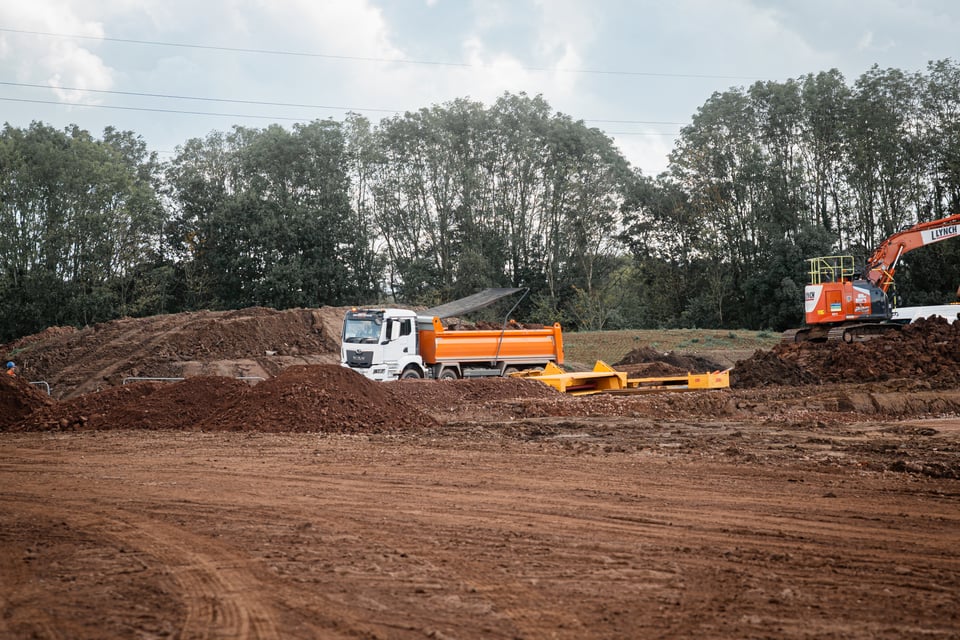 NWTH trucks carrying out muck away services